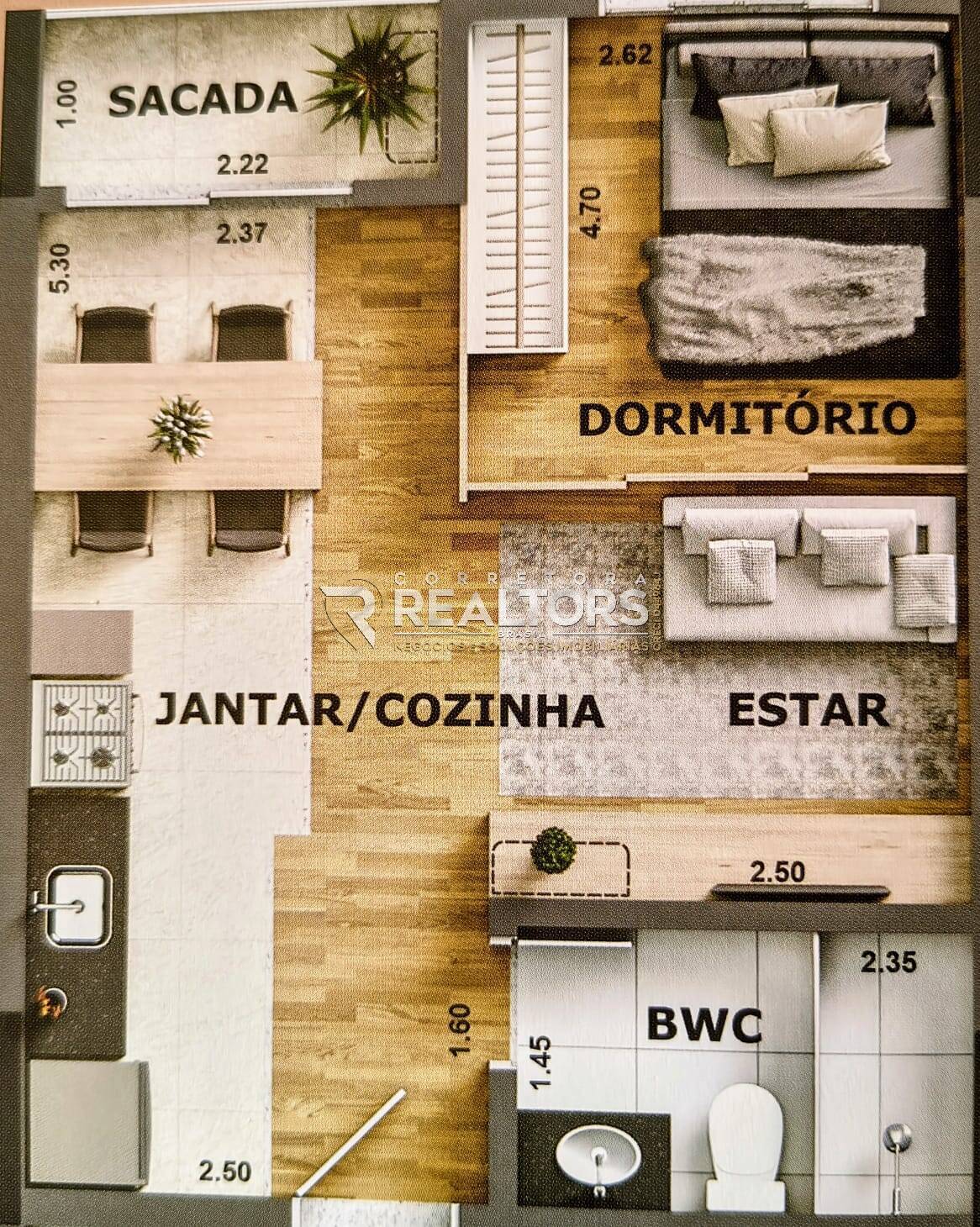 Apartamento, 1 quarto, 34 m² - Foto 23