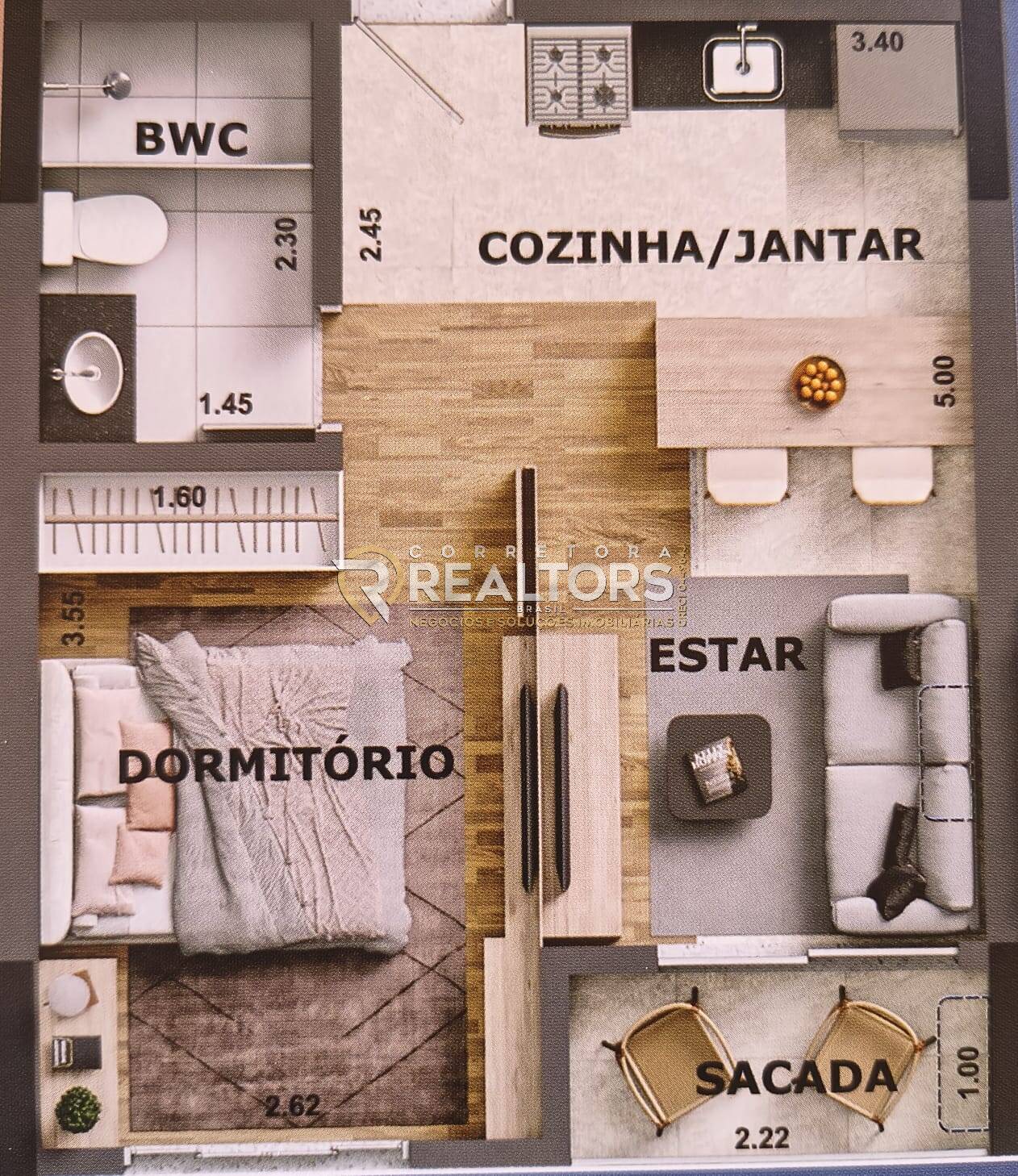 Apartamento, 1 quarto, 34 m² - Foto 24